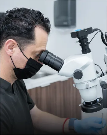 Patient in Tijuana receiving root canal therapy